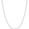 1,2mm Singapurkette Kette Collier aus 585 Gold Weißgold 42cm mit Zwischenöse