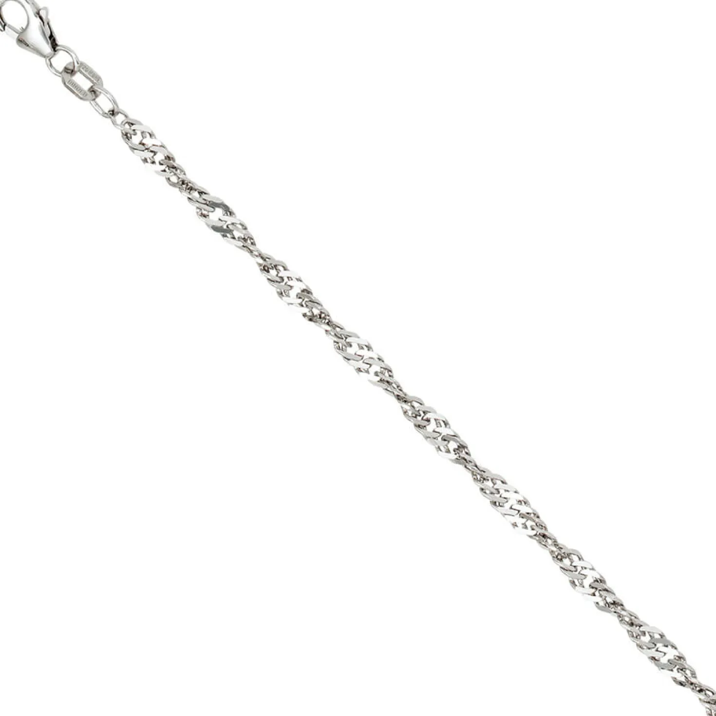 2,9mm Singapurkette Kette Collier Halskette aus 925 Silber 50cm