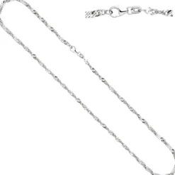 2,9mm Singapurkette Kette Collier Halskette aus 925 Silber 50cm