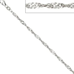 2,9mm Singapurkette Kette Collier Halskette aus 925 Silber 45cm
