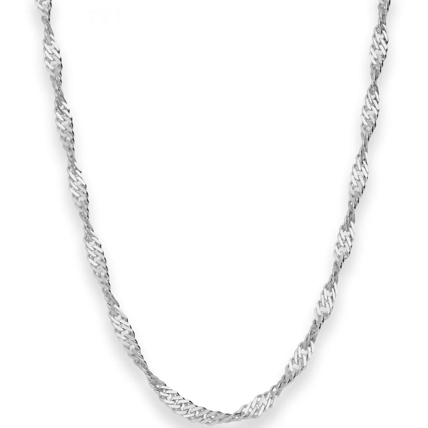 2,9mm Singapurkette Silberkette Collier Halskette aus 925 Silber 45cm