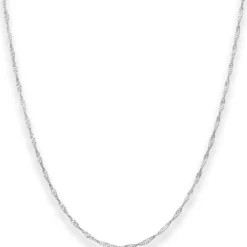 1,8mm Singapurkette Silberkette Collier Halskette aus 925 Silber 90cm