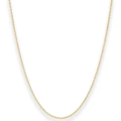 1,3mm S-Panzerkette Goldkette Collier Halskette aus 333 Gold Gelbgold 38cm
