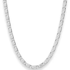 4,5mm S-Panzerkette Silberkette Collier Halskette aus 925 Silber 60cm