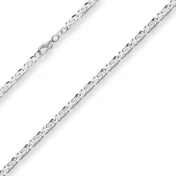 4,5mm S-Panzerkette Silberkette Collier Halskette aus 925 Silber 60cm