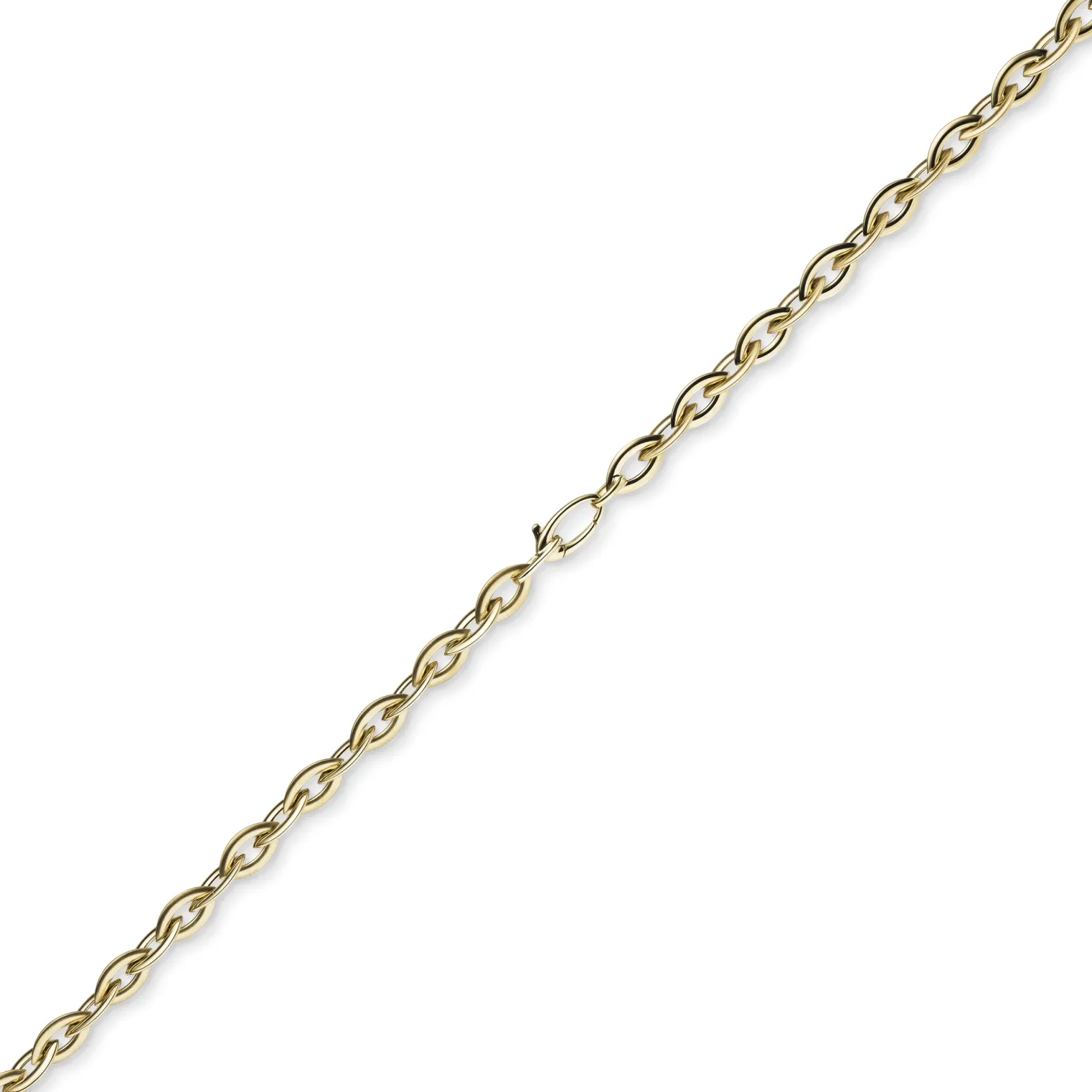 7mm Spitz-Anker-Kette aus 585 Gold Gelbgold 50cm Halsschmuck Collier Halskette