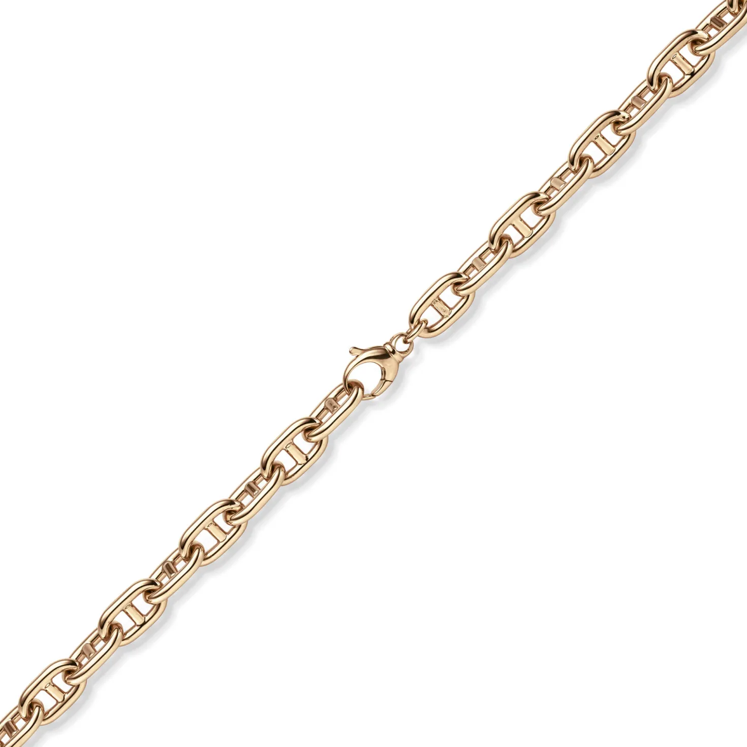 12mm Steg-Ankerarmband Armband Armkette aus 585 Gold Rotgold 20cm