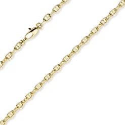 4mm Steg-Ankerkette Kette Collier Halskette aus 585 Gold Gelbgold 50cm