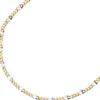2mm Stegpanzerkette Kette Collier Goldkette, 333 Gold Gelbgold, 45cm