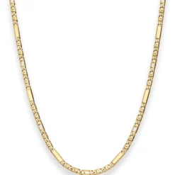 3mm Tigeraugenkette Goldkette Collier Halskette aus 585 Gold Gelbgold 50cm