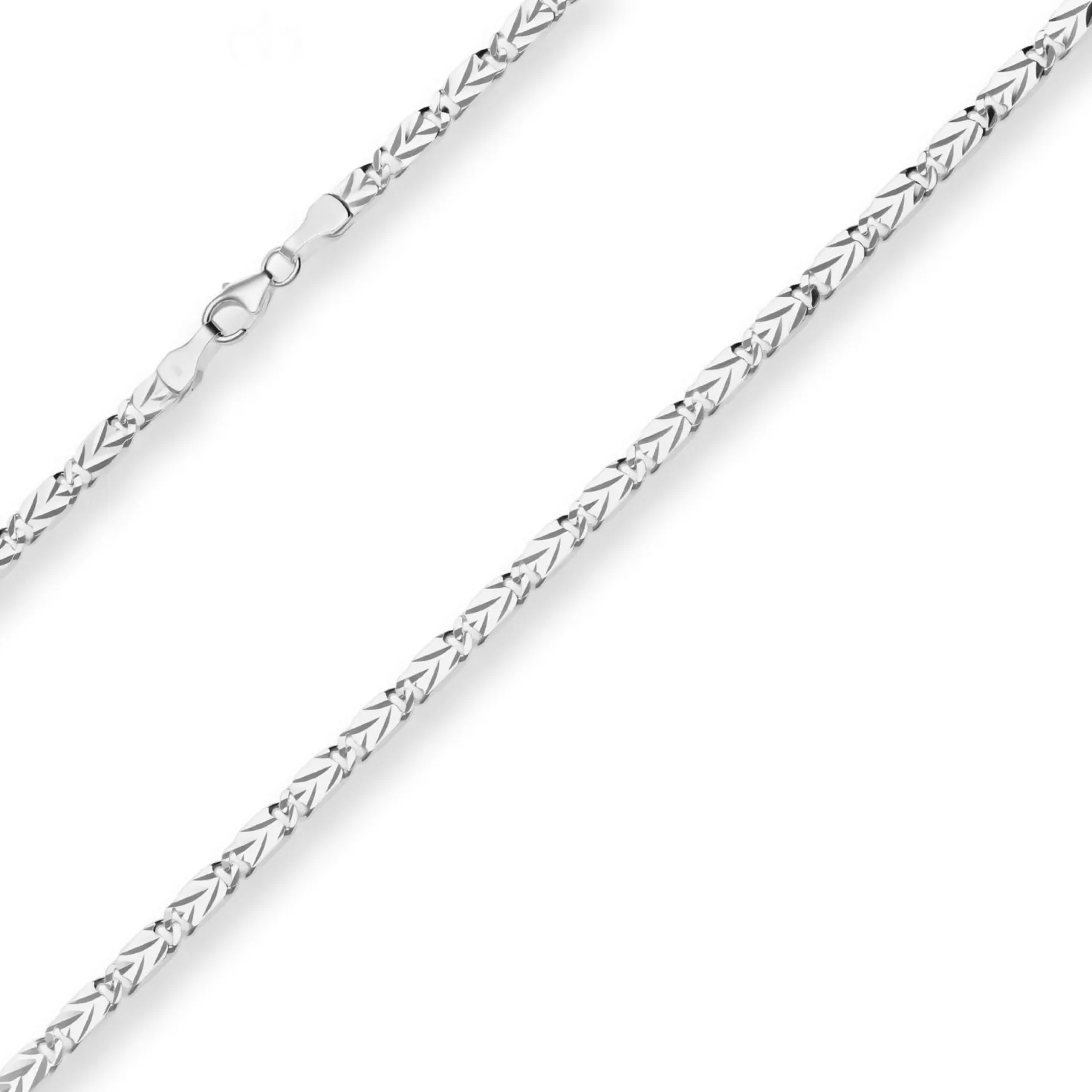 3,9mm Tigeraugenkette Silberkette Collier Halskette aus 925 Silber 45cm