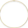 1,9mm Tondakette oval Collier Omegareif Halskette aus 333 Gold Gelbgold 45cm