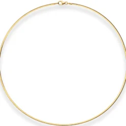 1,9mm Tondakette oval Collier Omegareif Halskette aus 333 Gold Gelbgold 45cm