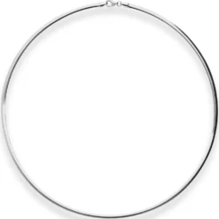 3mm Tondakette oval Silberkette Collier Halskette aus 925 Silber 45cm
