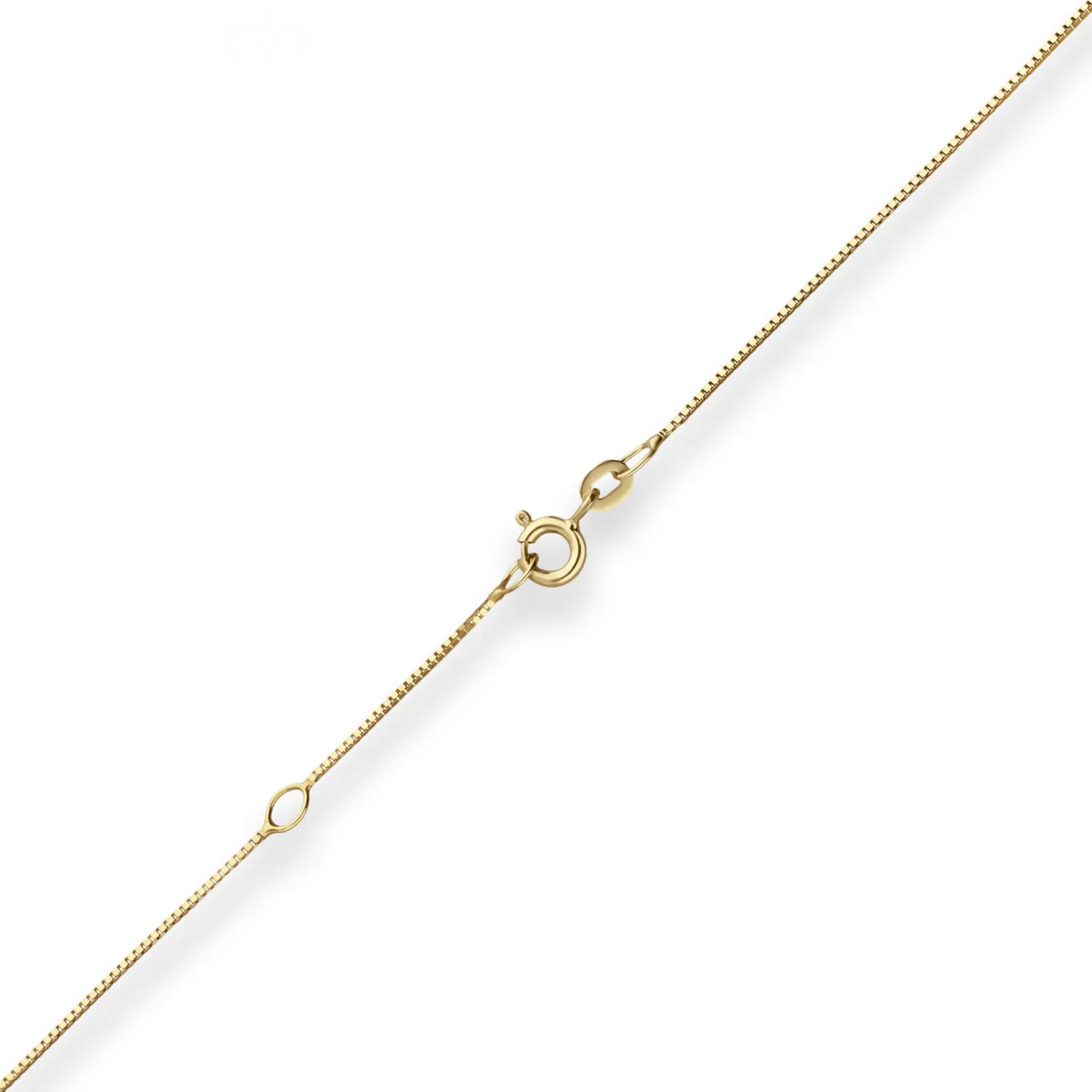 0,7mm Veneziakette Collier aus 585 Gold Gelbgold 42cm mit Zwischenöse