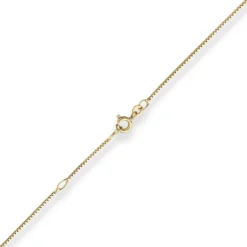 0,9mm Veneziakette Collier Halskette aus 333 Gold Gelbgold 45cm mit Zwischenöse