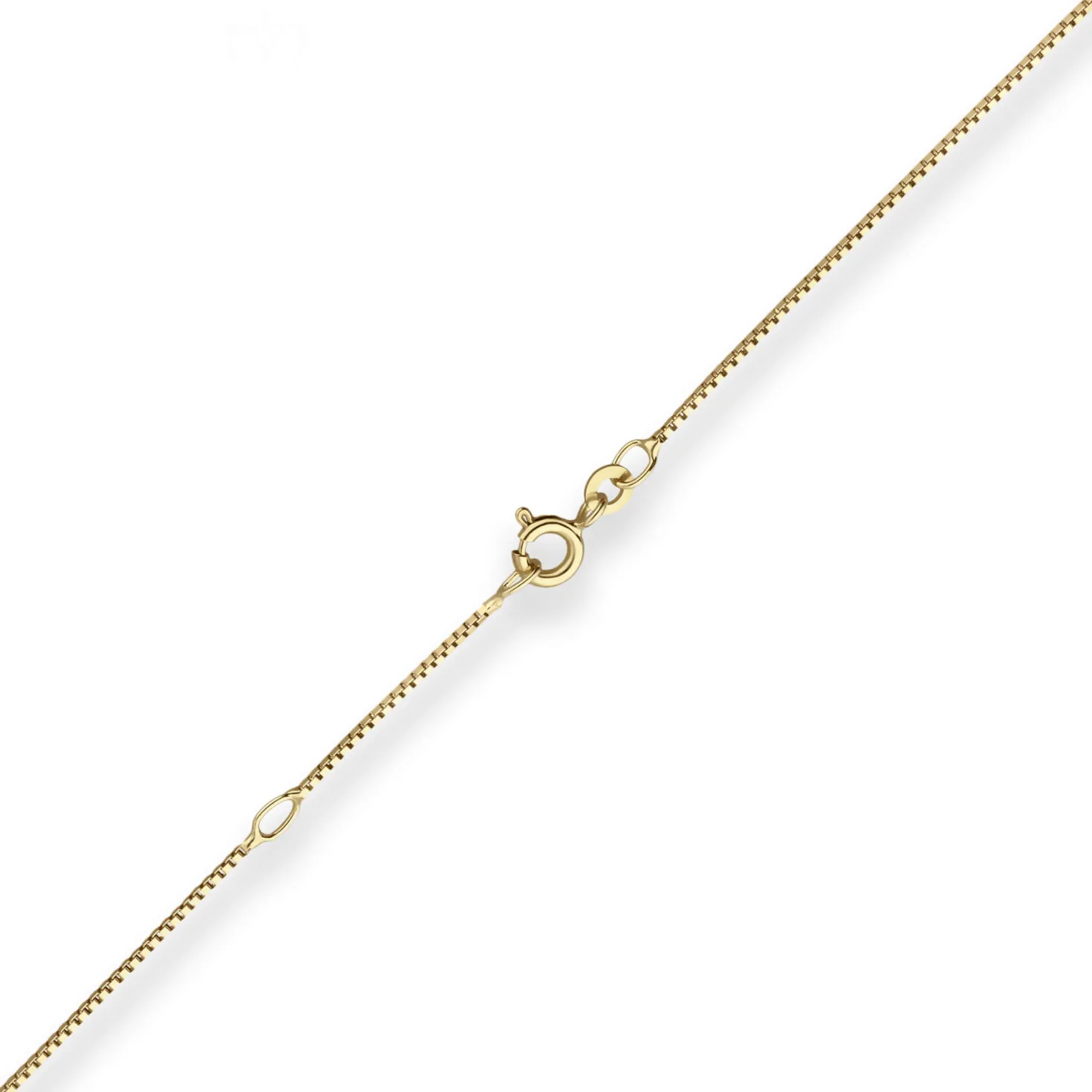 0,9mm Veneziakette Collier Halskette aus 333 Gold Gelbgold 45cm mit Zwischenöse