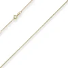 0,9mm Veneziakette Collier Halskette aus 333 Gold Gelbgold 38cm mit Zwischenöse