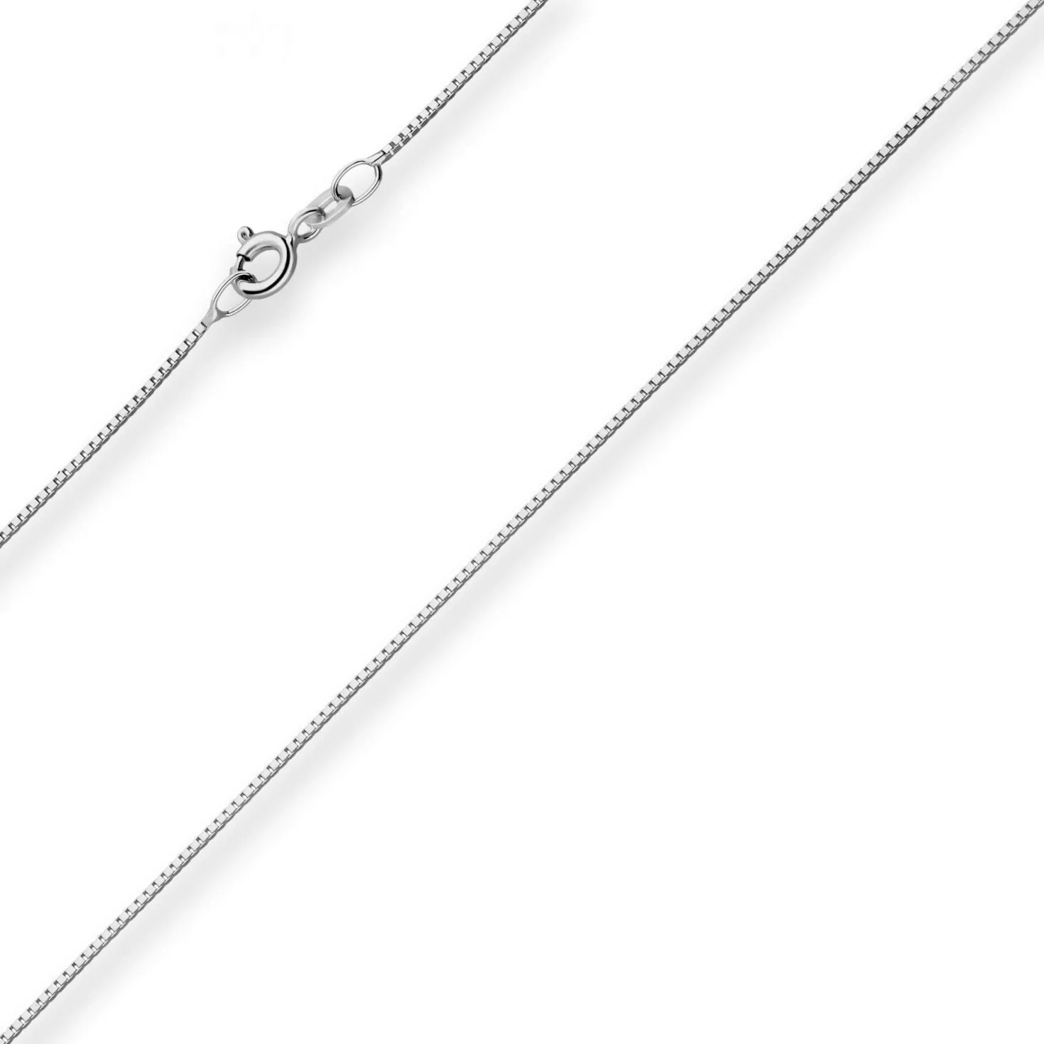 0,8mm Veneziakette Goldkette Collier Halskette aus 585 Gold Weißgold 40cm