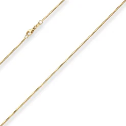 1,2mm Veneziakette Goldkette Collier Halskette aus 750 Gold Gelbgold 50cm