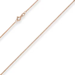 0,9mm Veneziakette Goldkette Collier Halskette aus 585 Gold Rotgold 50cm
