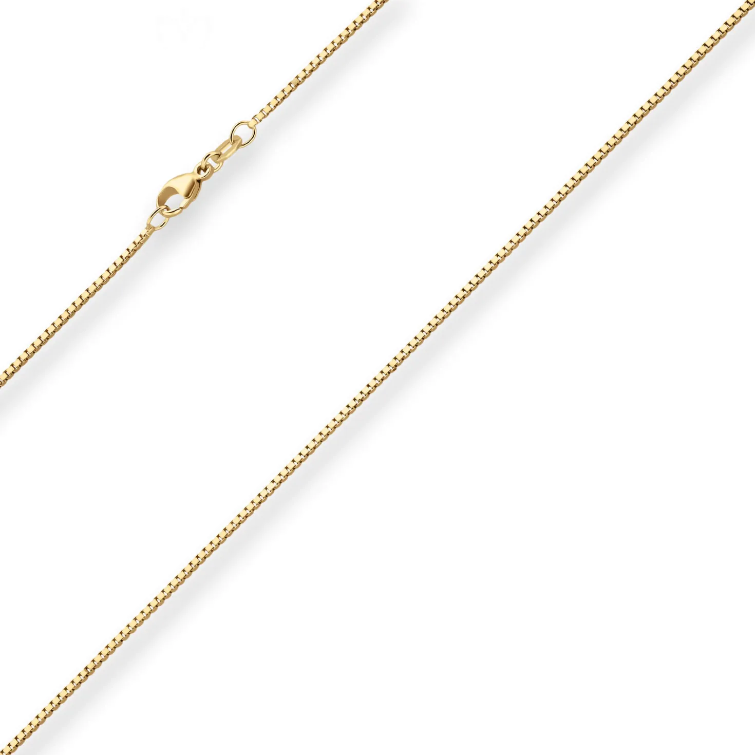 1,2mm Veneziakette Goldkette Collier Halskette aus 750 Gold Gelbgold 45cm