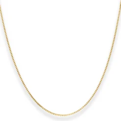 0,9mm Veneziakette Goldkette Collier Halskette aus 750 Gold Gelbgold 40cm