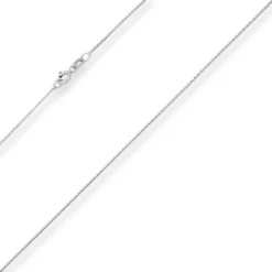 0,7mm Veneziakette Goldkette Collier Halskette aus 375 Gold Weißgold 45cm