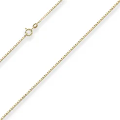 1,4mm Veneziakette Goldkette Collier Halskette aus 333 Gold Gelbgold 40cm