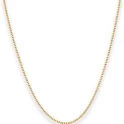 1,2mm Veneziakette Goldkette Collier Halskette aus 375 Gold Gelbgold 42cm