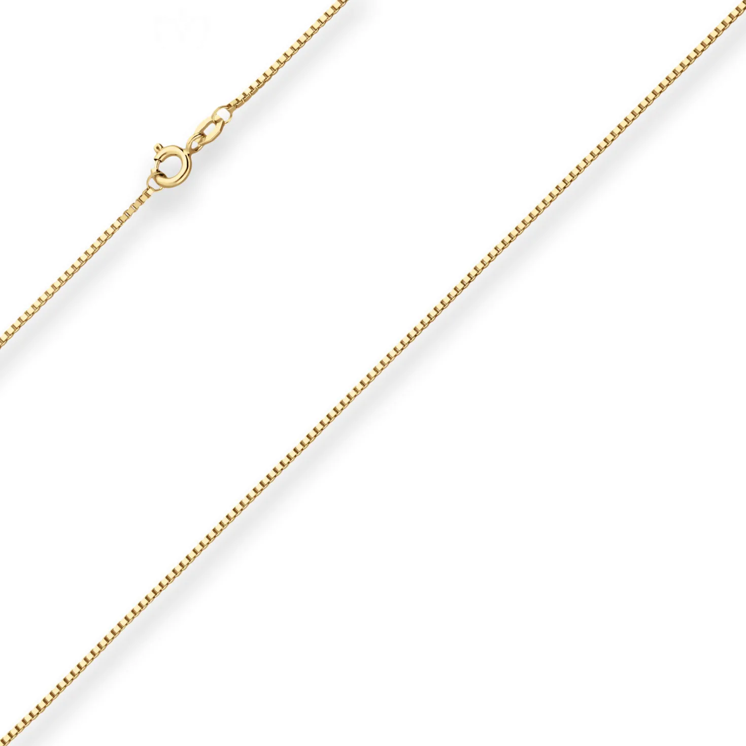 1,2mm Veneziakette Goldkette Collier Halskette aus 375 Gold Gelbgold 70cm