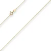 0,6mm Veneziakette Goldkette Collier Halskette aus 750 Gold Gelbgold 40cm