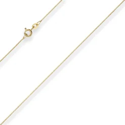 0,6mm Veneziakette Goldkette Collier Halskette aus 750 Gold Gelbgold 40cm