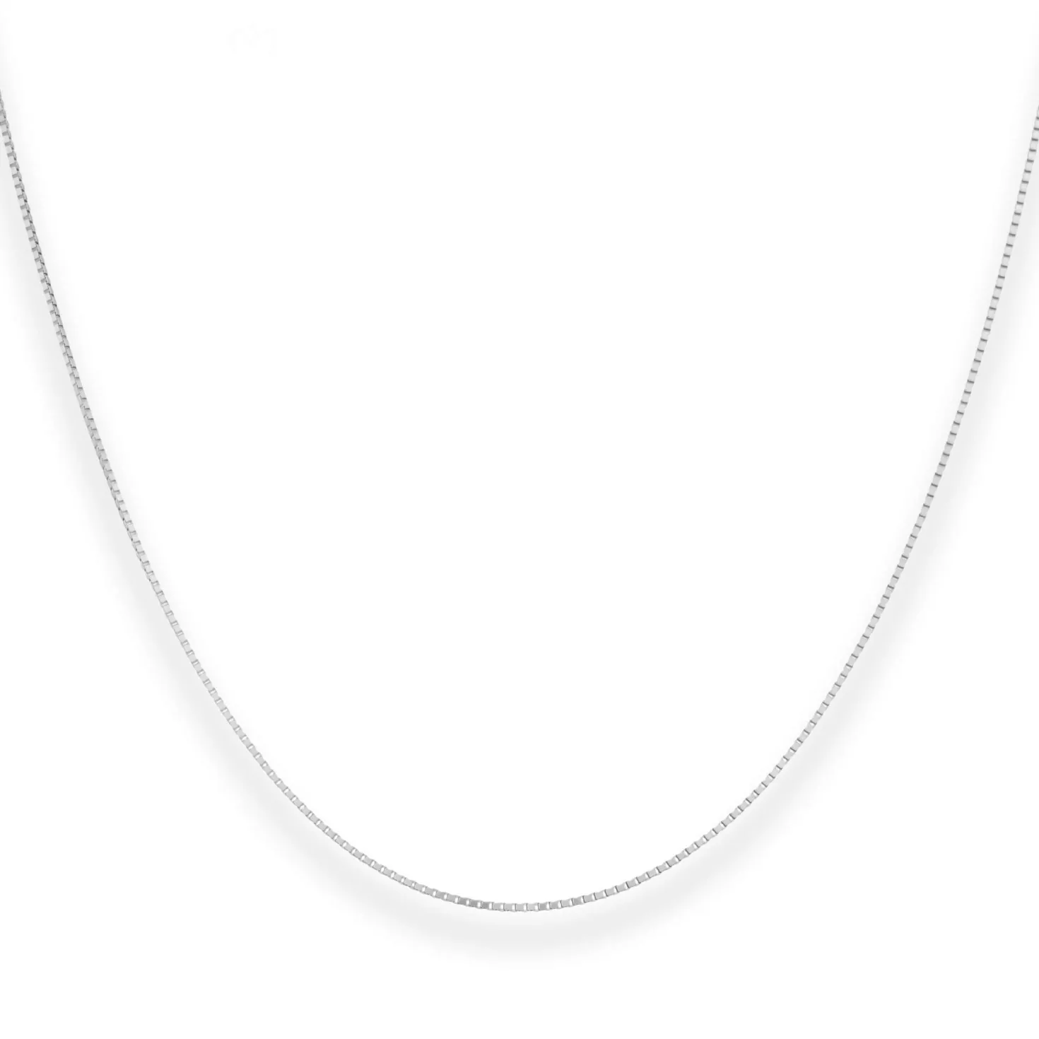 0,9mm Veneziakette Goldkette Collier Halskette aus 375 Gold Weißgold 50cm