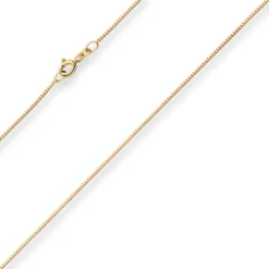 0,8mm Veneziakette Goldkette Collier Halskette aus 585 Gold Gelbgold 42cm