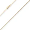 0,8mm Veneziakette Goldkette Collier Halskette aus 333 Gold Gelbgold 36cm