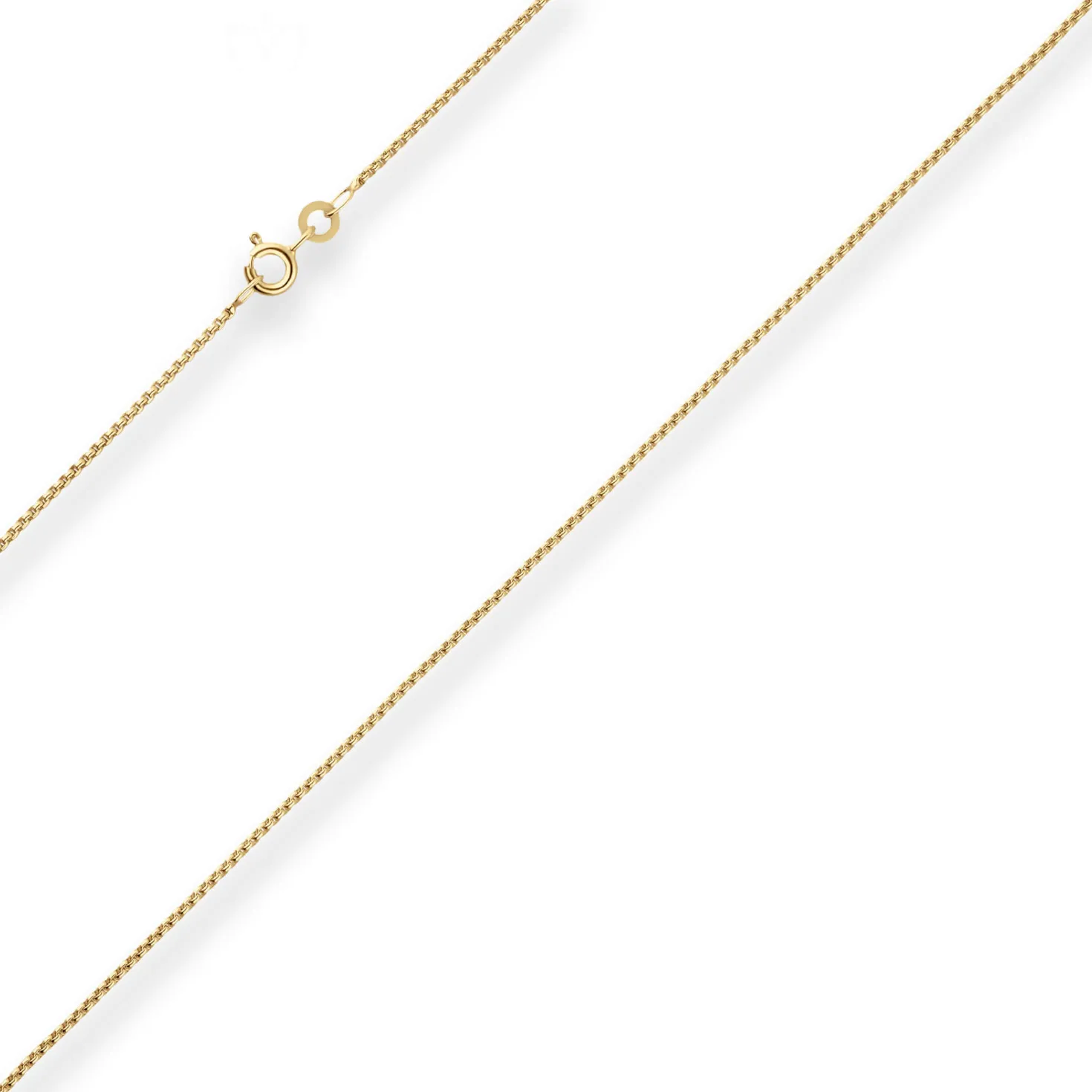 1,2mm Veneziakette rund Collier Halskette aus 333 Gold Gelbgold 42cm