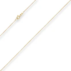 0,8mm Veneziakette rund Collier Halskette aus 333 Gold Gelbgold 42cm