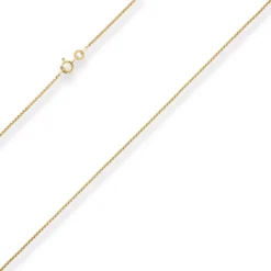 1,2mm Veneziakette rund Collier Halskette aus 585 Gold Gelbgold 65cm