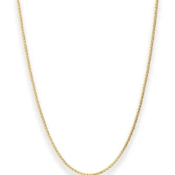 1,2mm Veneziakette rund Collier Halskette aus 585 Gold Gelbgold 65cm