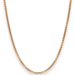 2,7mm Veneziakette rund Goldkette Collier Halskette aus 585 Gold Rotgold 70cm