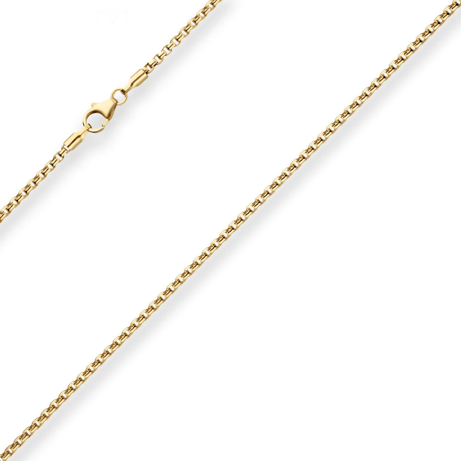 2mm Veneziakette rund Goldkette Collier Halskette aus 333 Gold Gelbgold 50cm