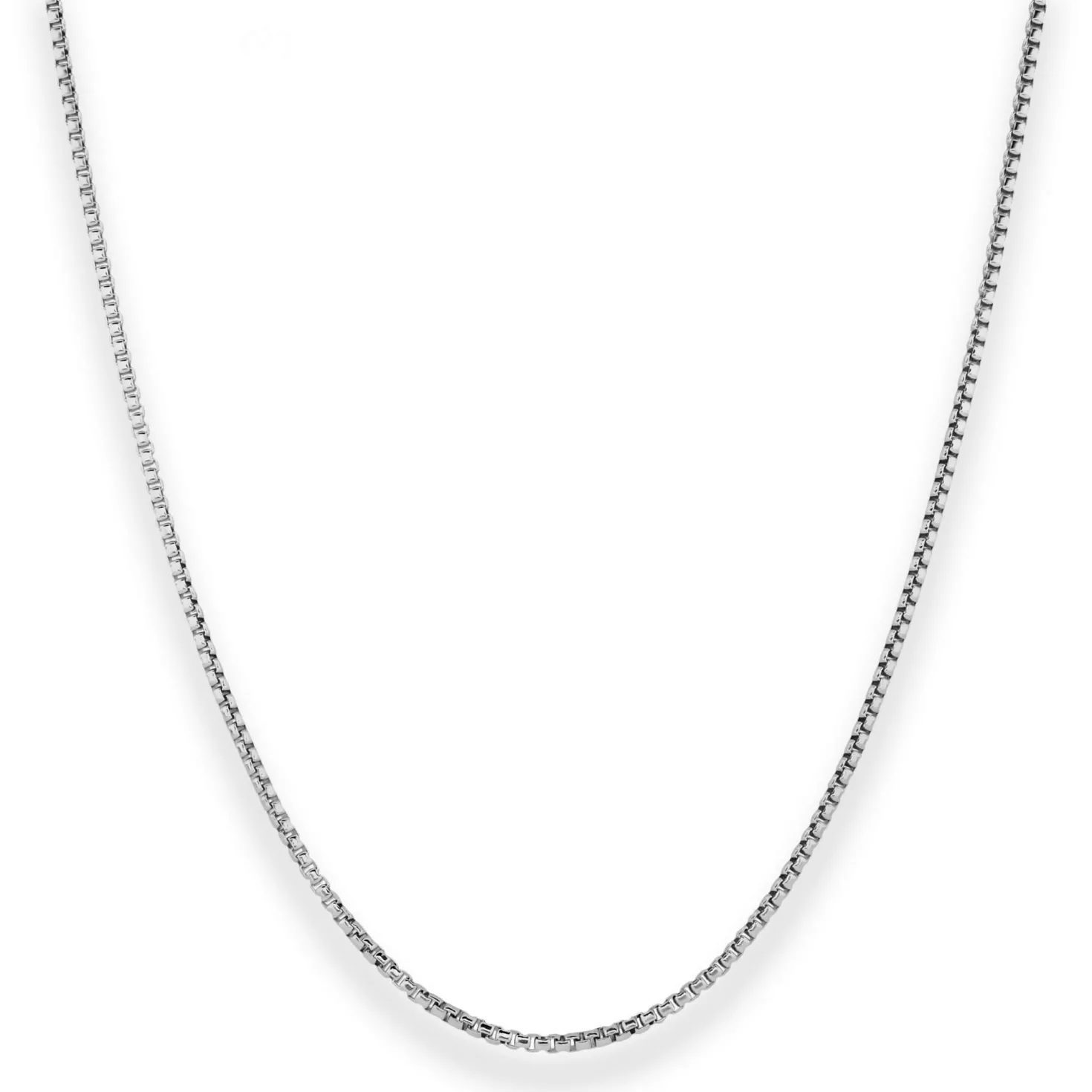 1,5mm Veneziakette rund Goldkette Collier Halskette aus 585 Gold Weißgold 55cm