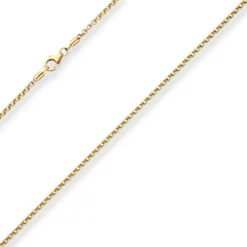 2mm Veneziakette rund Goldkette Collier Halskette aus 333 Gold Gelbgold 45cm