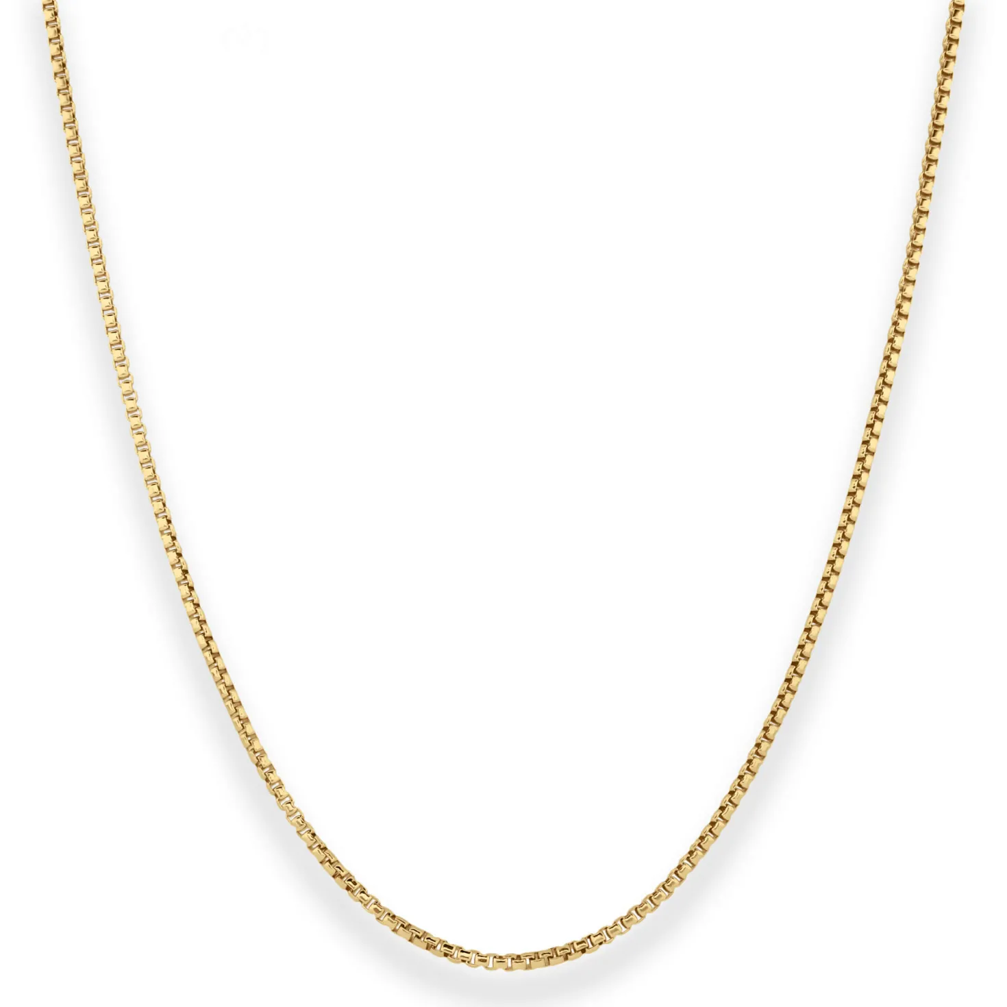 1,5mm Veneziakette rund Goldkette Collier Halskette aus 585 Gold Gelbgold 45cm