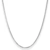1,5mm Veneziakette rund Kette Collier Halskette aus 925 Silber rhodiniert 45cm