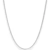 1,2mm Veneziakette rund Kette Collier Halskette aus 925 Silber rhodiniert 90cm