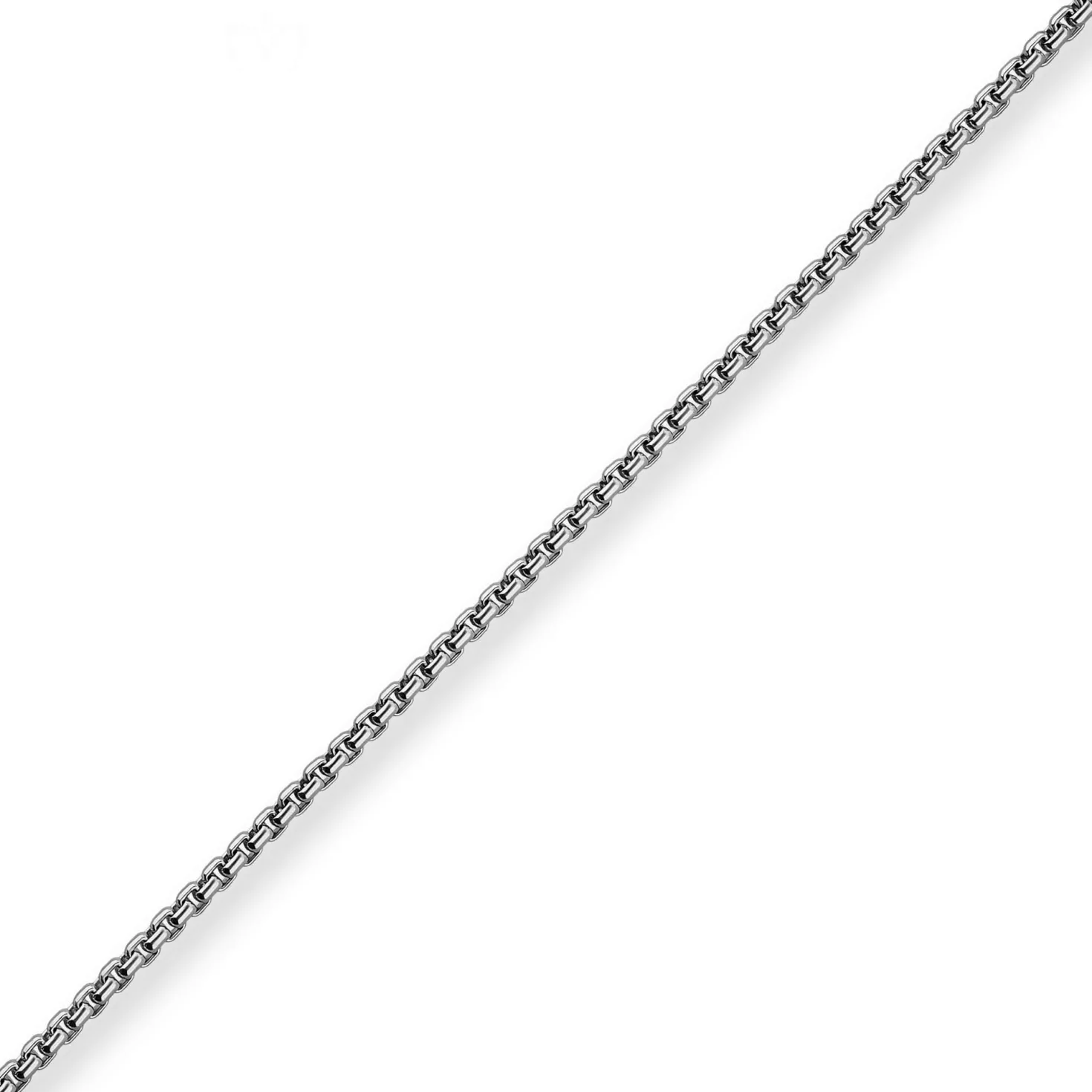 2,7mm Veneziakette rund Kette Collier Halskette aus 925 Silber rhodiniert 70cm