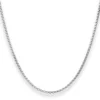 2mm Veneziakette rund Kette Collier Halskette aus 925 Silber rhodiniert 40cm