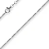 1,5mm Venezianerkette aus 750 Gold Weißgold Kette Collier Halskette rund 45cm
